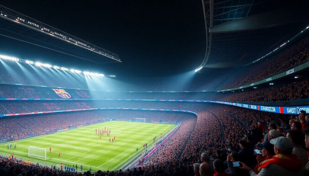 Легендарные стадионы: атмосфера матчей на Камп Ноу и Олд Траффорд - иллюстрация