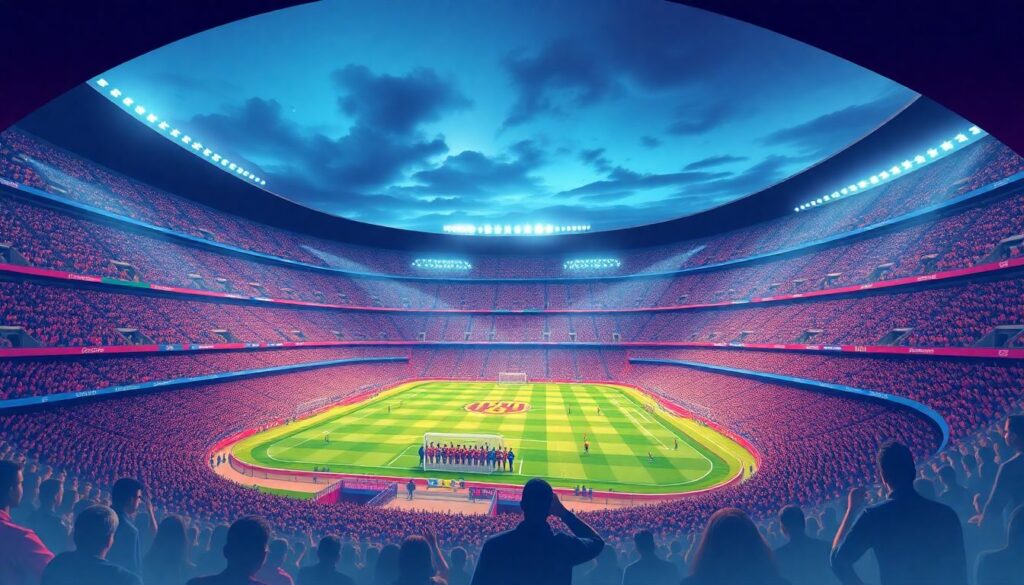 Легендарные стадионы: атмосфера матчей на Камп Ноу и Олд Траффорд - иллюстрация