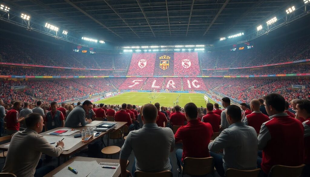 Эпизоды фанатской культуры: баннеры и хэштеги в поддержку команды - иллюстрация