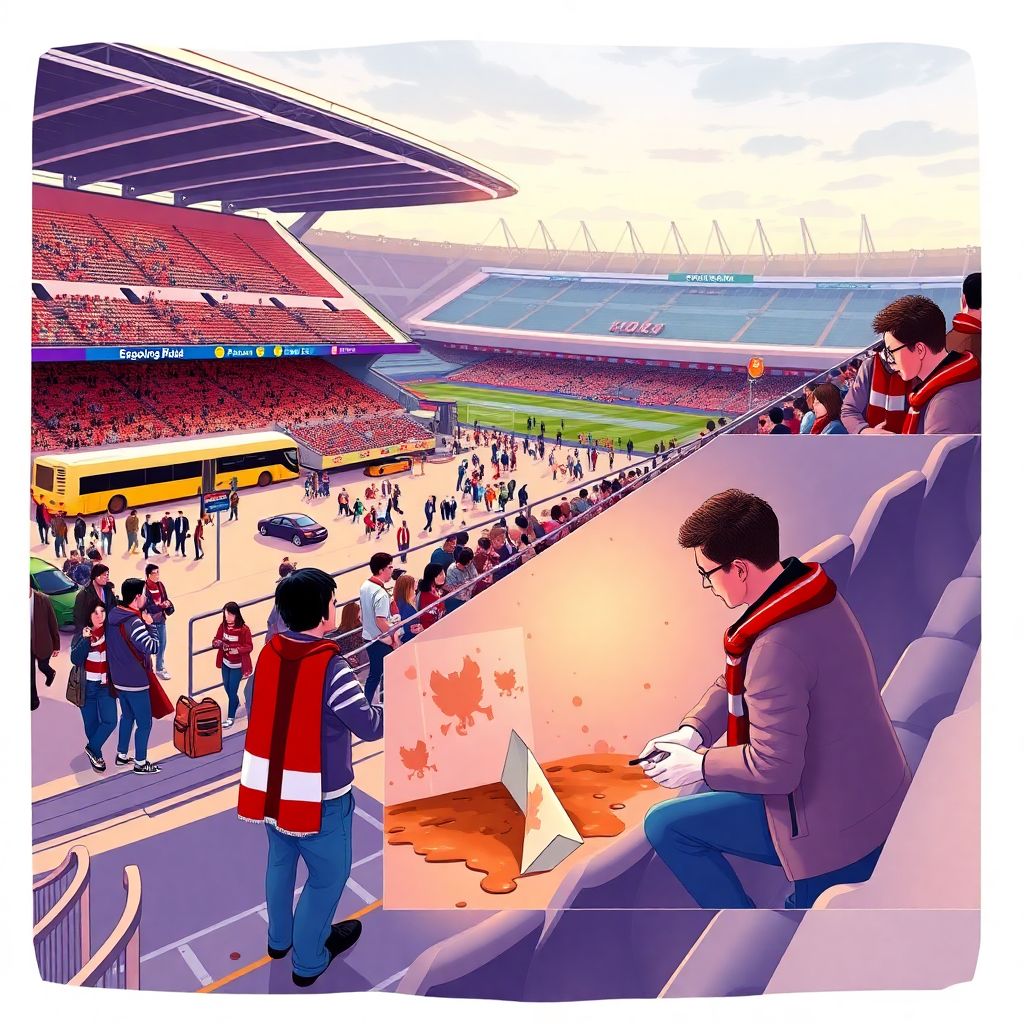 Фанатские ритуалы до матча: заезды на стадион и укаканные сиденья