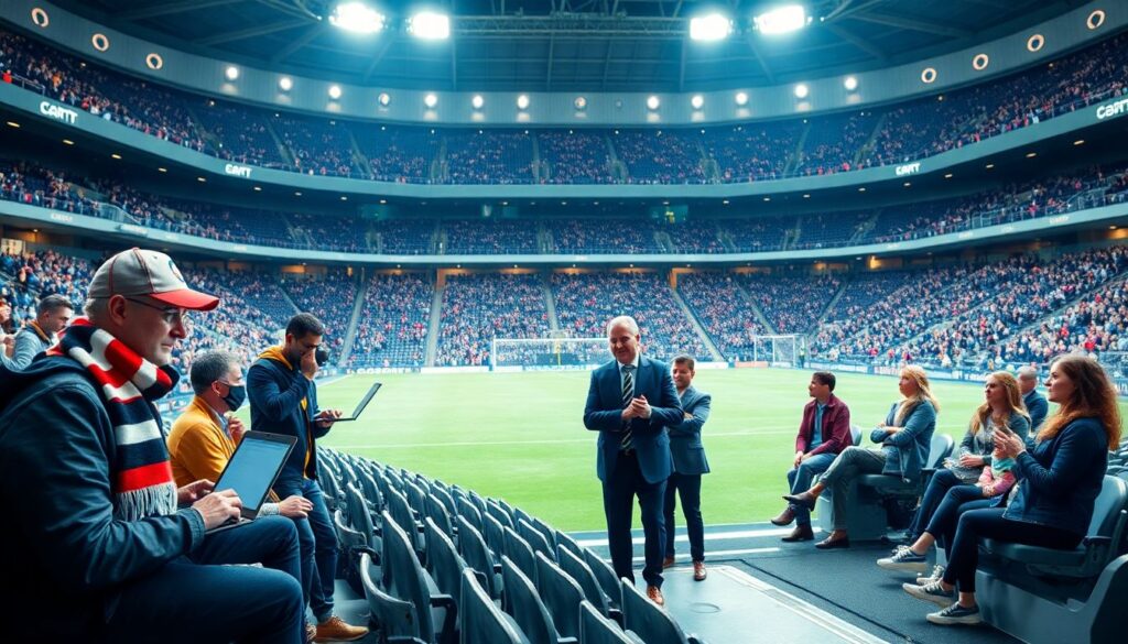 Как бороться с глухотой аудитории на шумном стадионе - иллюстрация