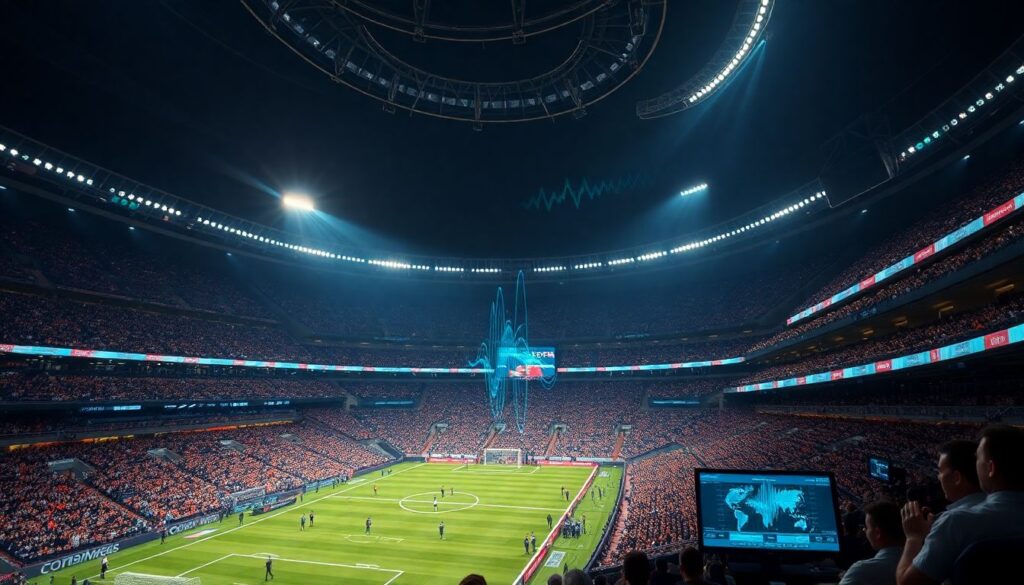 Как бороться с глухотой аудитории на шумном стадионе - иллюстрация