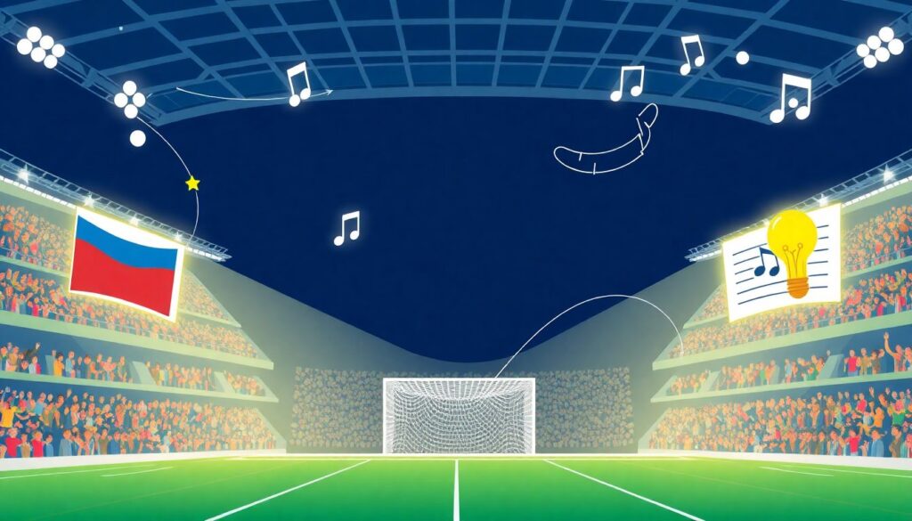 Гимны и миграция болельщиков между странами - иллюстрация
