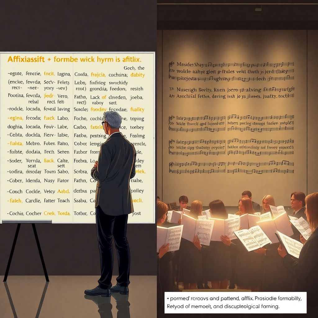 Аффиксация и словосодержащие фразы в гимнах: лингвистический разбор