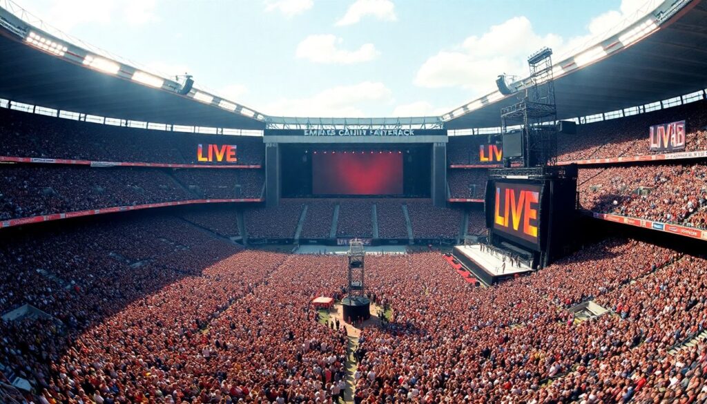 Ключевые даты в истории стадионной музыки - иллюстрация