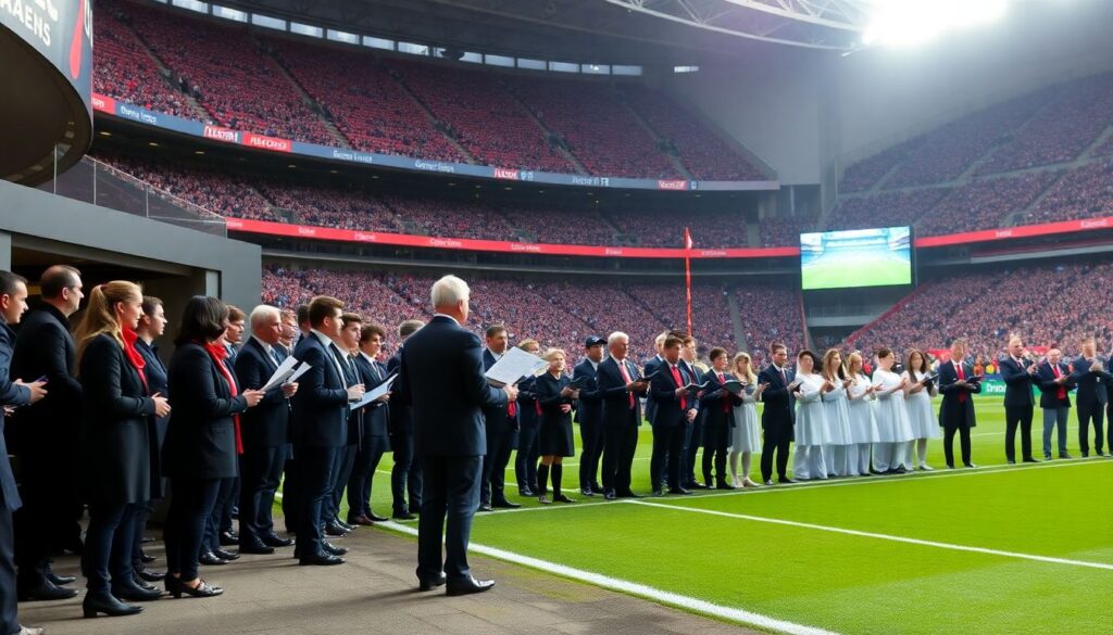 Секреты подготовки хоровых исполнителей на матчах - иллюстрация