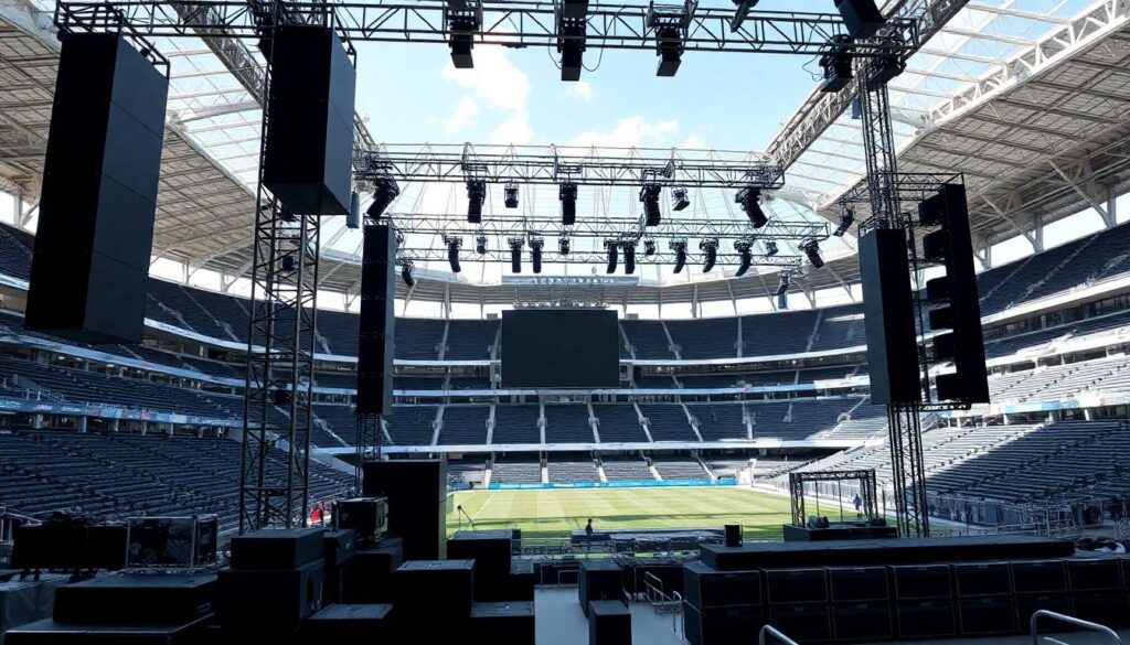 Как модули звука создают эффект присутствия на трибунах - иллюстрация