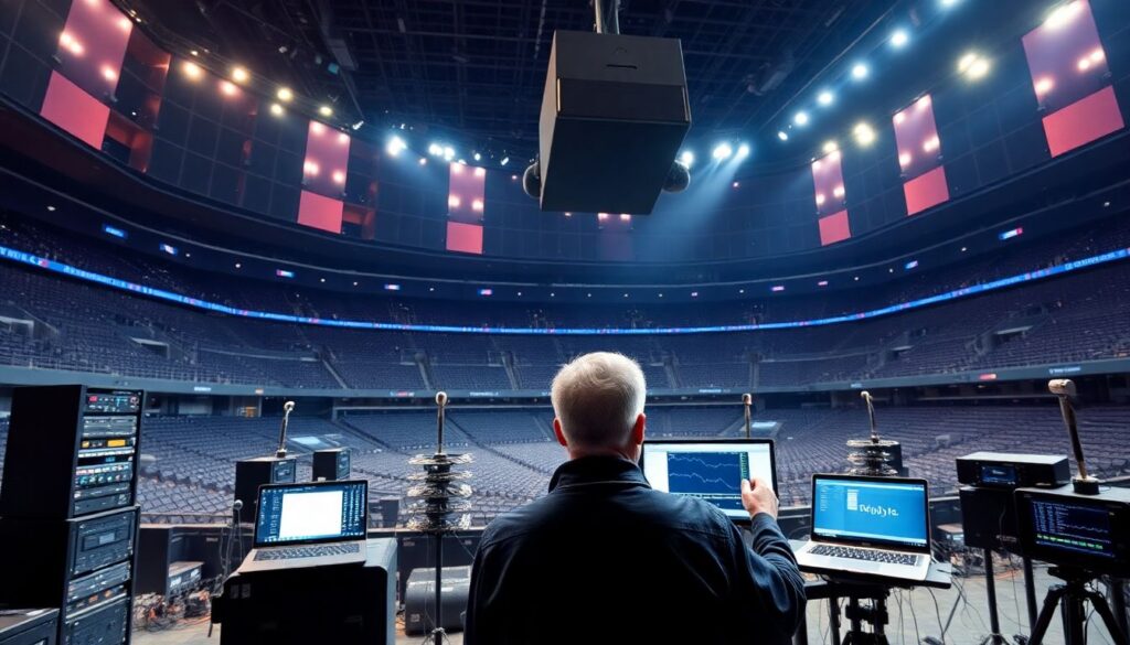 Как технологи улучшают звук на больших аренах - иллюстрация