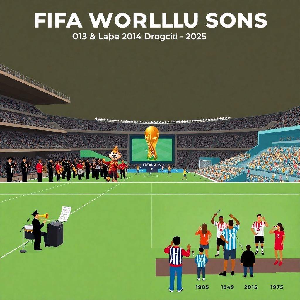 История появления песенных тем на чемпионатах мира по футболу