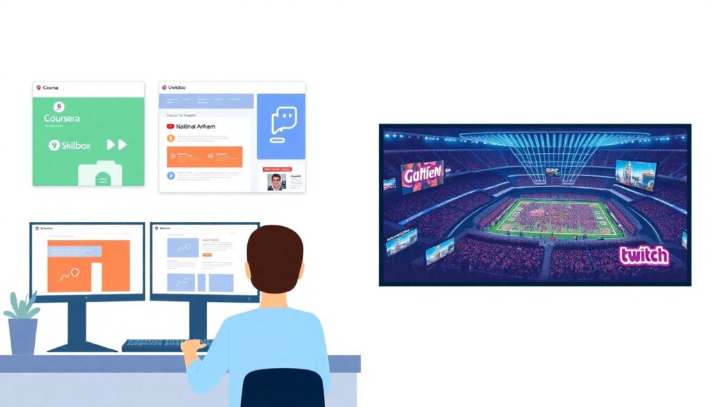 Гимны и виртуальные концерты на стадионах - иллюстрация