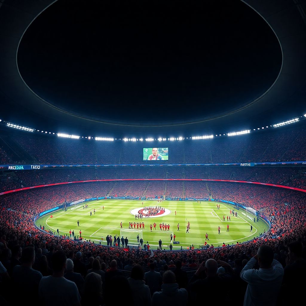 Гимны и световые шоу на стадионе: как музыка и свет создают атмосферу