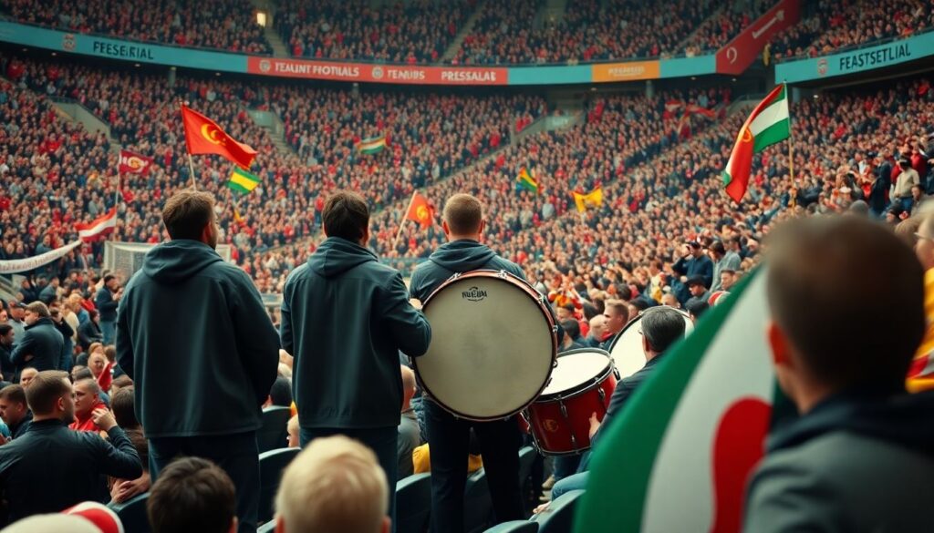 Истории поклонников, которые как музыканты выступают на трибунах - иллюстрация