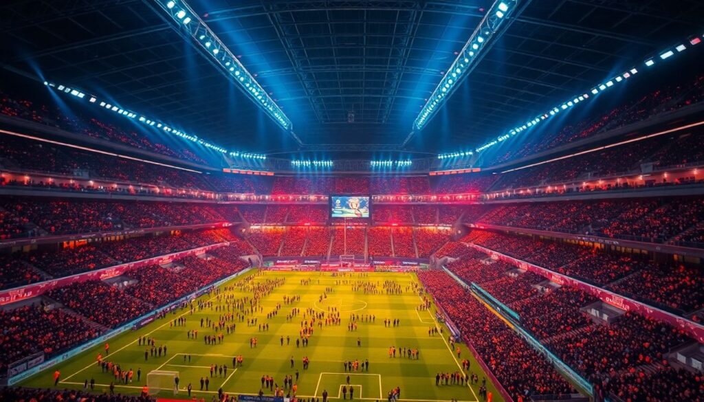 Гимны и антивандальные подходы к охране стадиона - иллюстрация