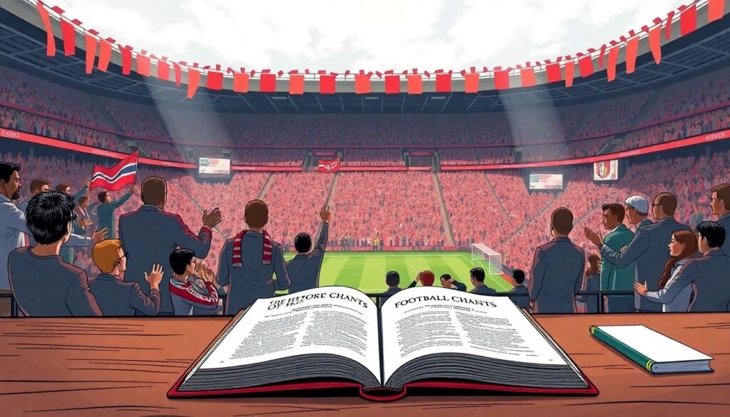 История появления первых футбольных хоров на матчах - иллюстрация