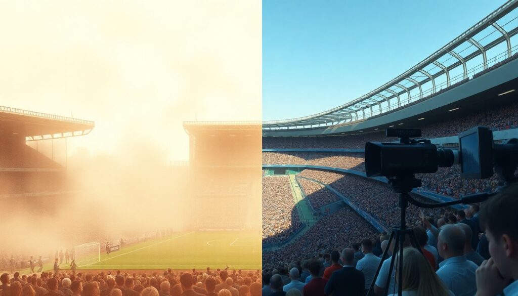 История появления первых футбольных хоров на матчах - иллюстрация