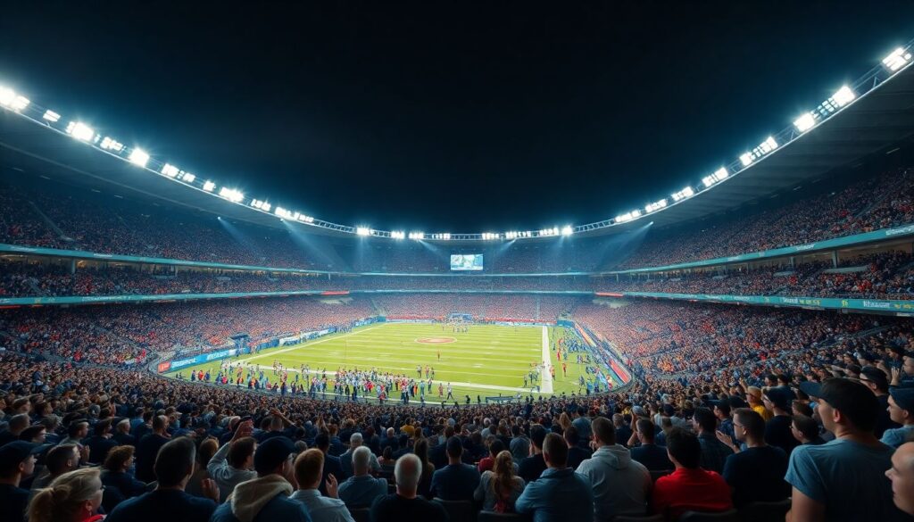 Музыка матча и климат стадиона: тепло и холод - иллюстрация