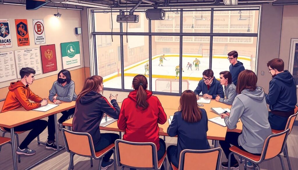 Где обучают сочинению кричалок в академиях спорта - иллюстрация