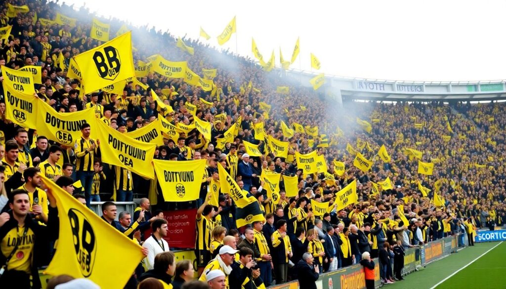 Ритуалы болельщиков перед началом игры и их музыкальные элементы - иллюстрация