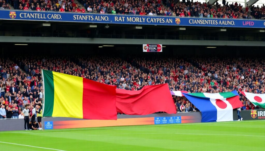 Гимны и атмосфера на выездных матчах в разных странах - иллюстрация