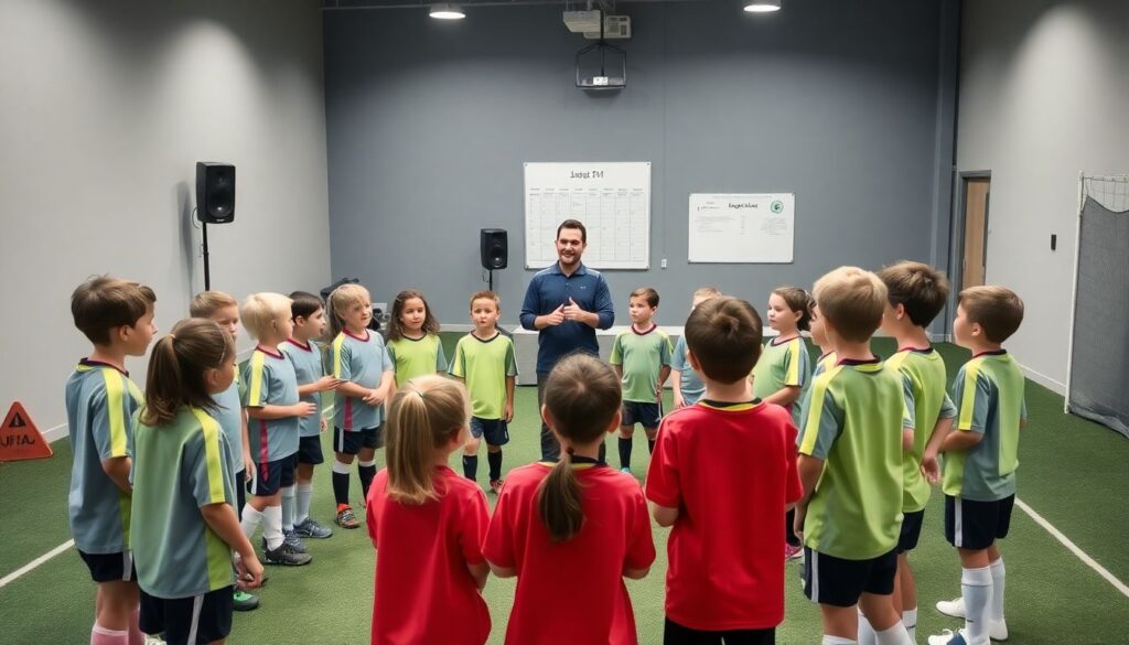 Фанаты и образовательные программы о футболе через песни - иллюстрация