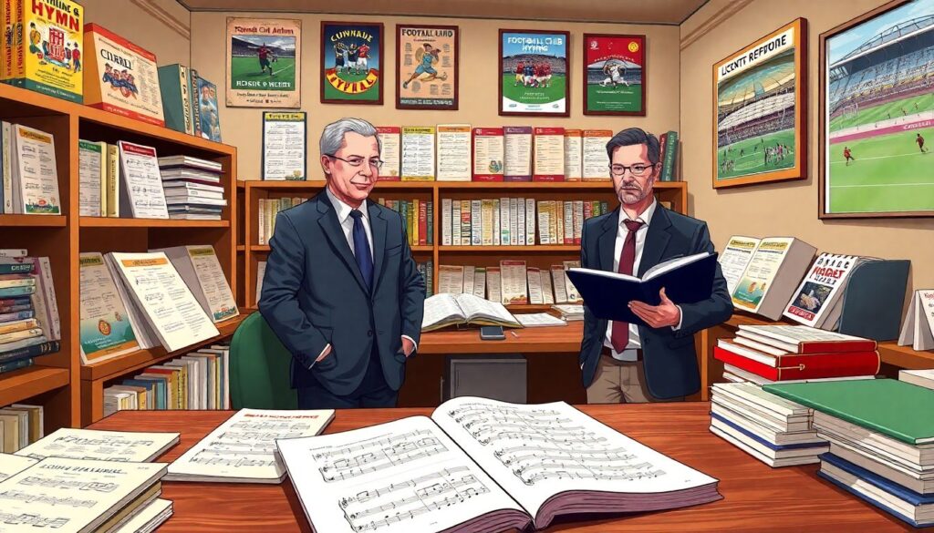 Гимны и легендарные солисты клубных хор - иллюстрация