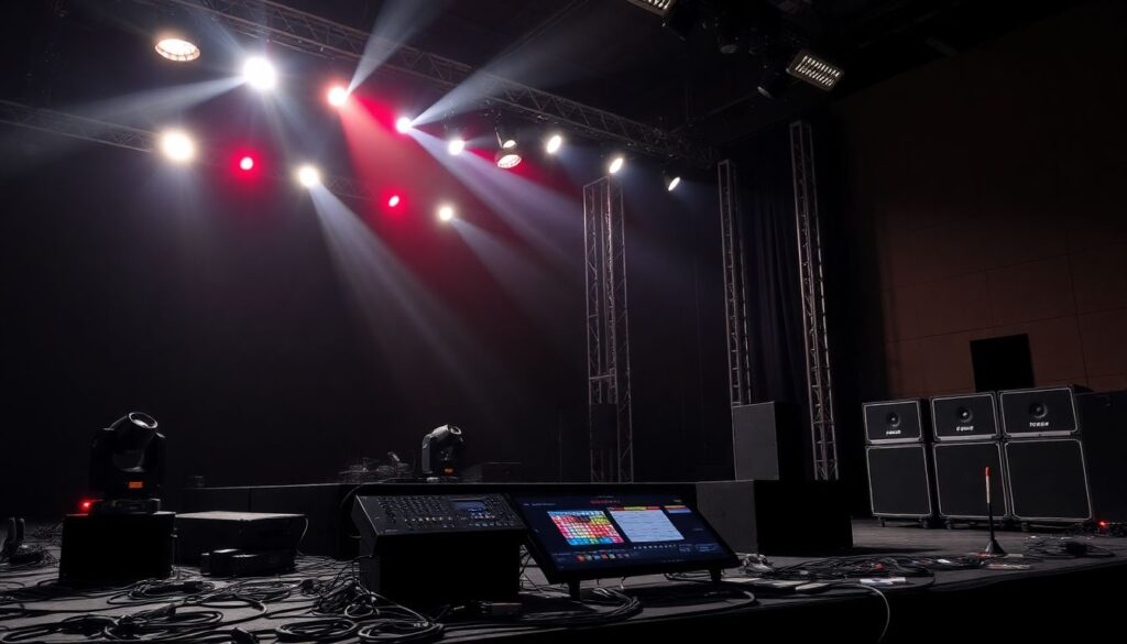 Как световые и музыкальные эффекты синхронизируются в перформансах - иллюстрация