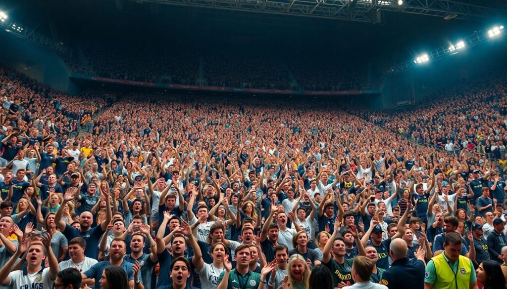 Гимны и влияние на охрану труда на стадионе - иллюстрация