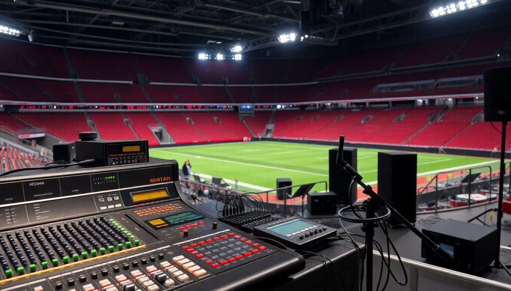 Гимны и настройка акустики в залах и на стадионах - иллюстрация