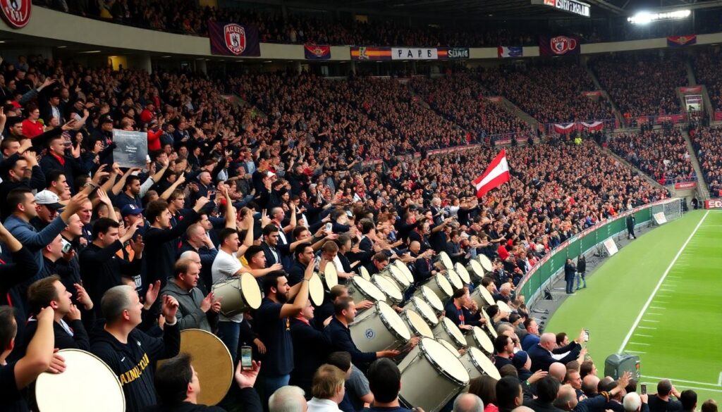 Как фанаты превращают матч в музыкальное шоу - иллюстрация